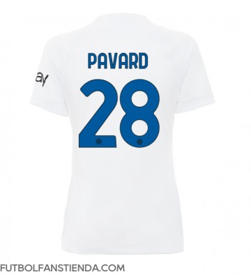 Inter Milan Benjamin Pavard #28 Segunda Equipación Mujer 2023-24 Manga Corta